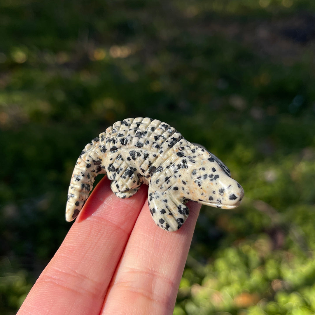 Natural Crystal Carving Crocodile