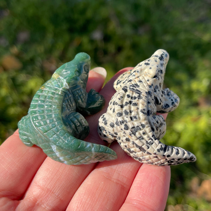 Natural Crystal Carving Crocodile