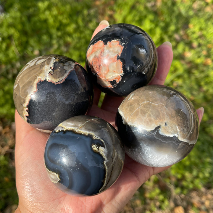 Natural Volcanic Agate Sphere