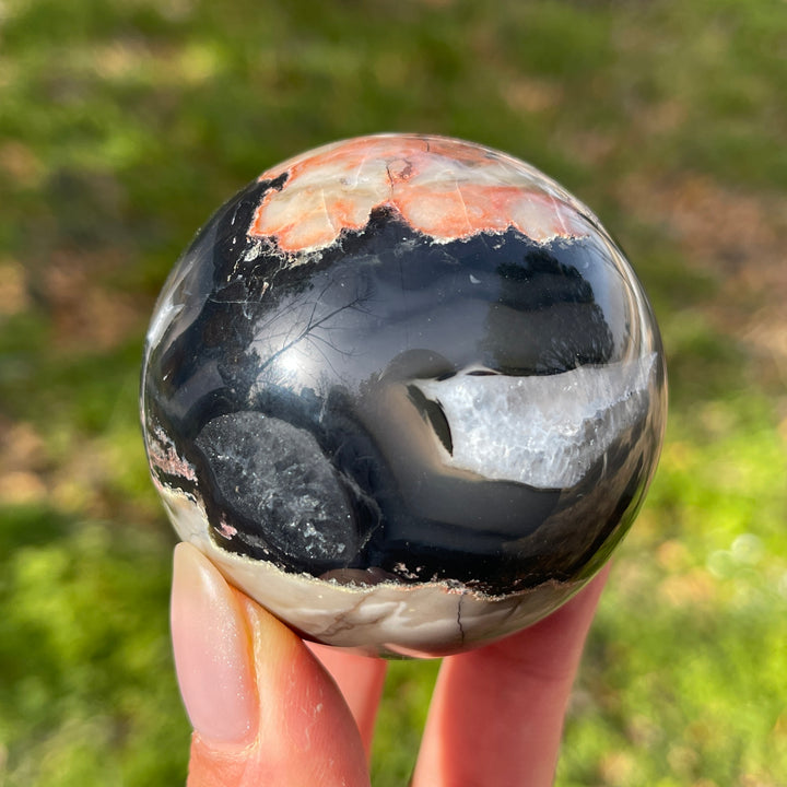 Natural Volcanic Agate Sphere