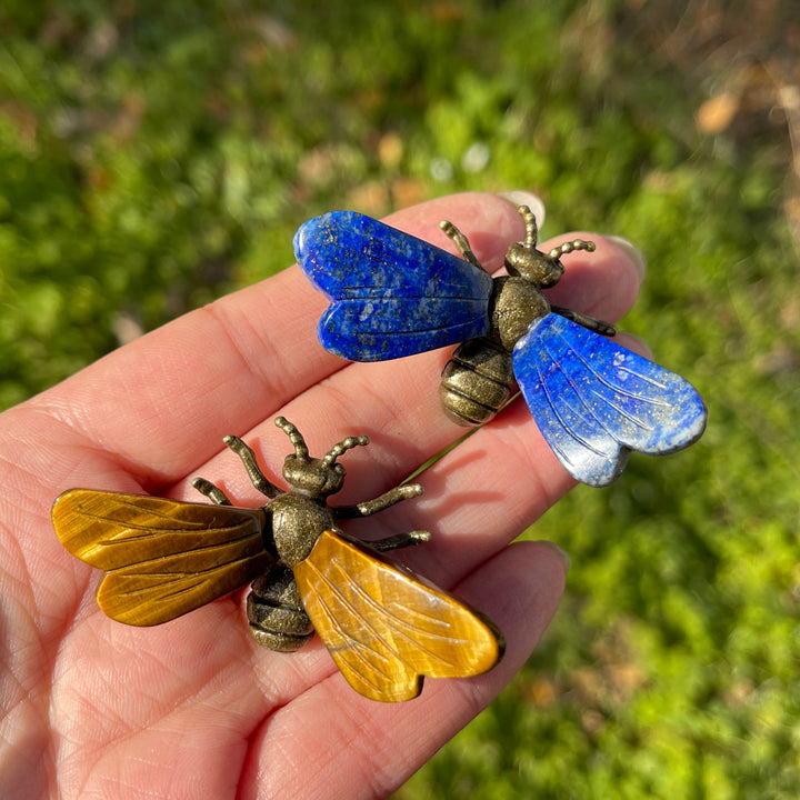 Natural Crystal Carving Bee