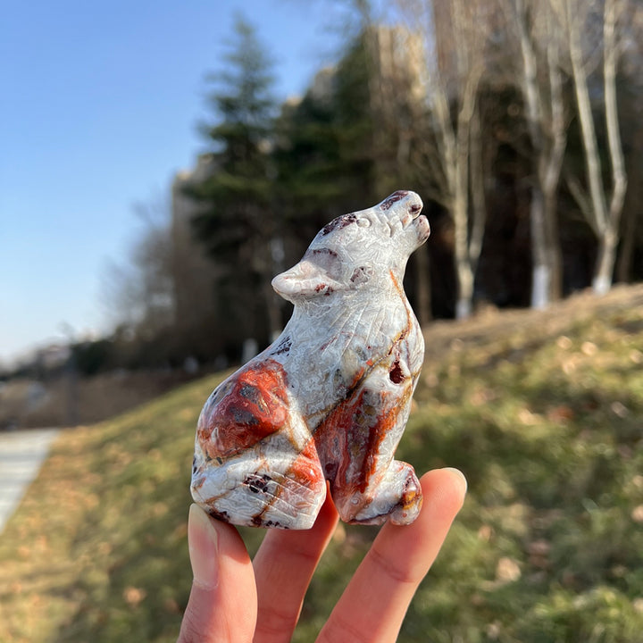 Mexican Agate Wolf