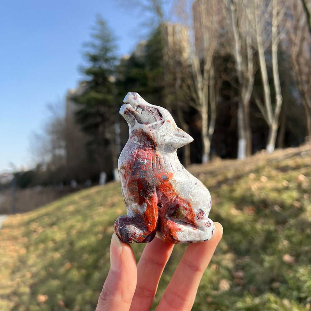 Mexican Agate Wolf