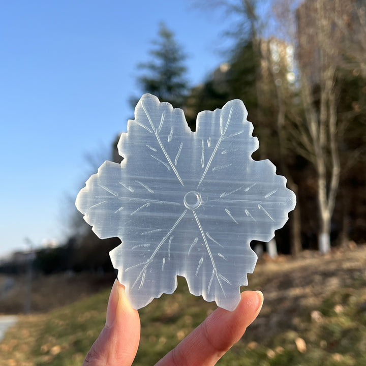 Natural Selenite Snowflake