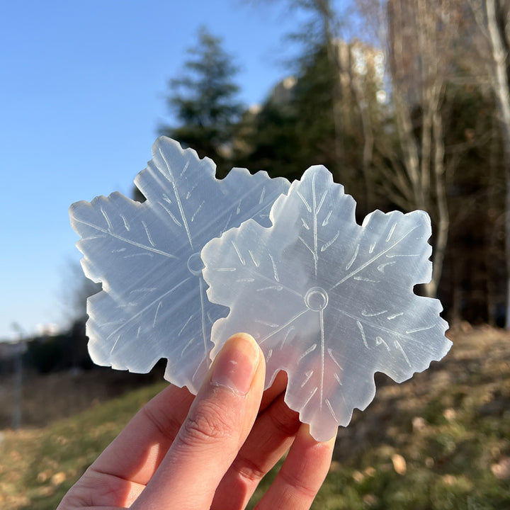 Natural Selenite Snowflake