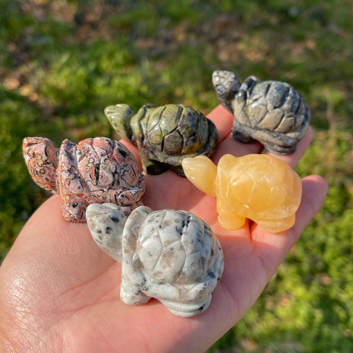 Natural Crystal Carving Sea Turtle