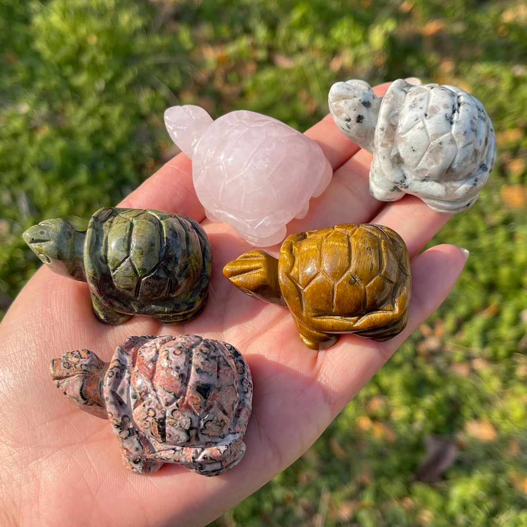 Natural Crystal Carving Sea Turtle