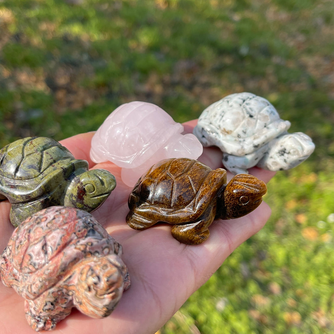 Natural Crystal Carving Sea Turtle