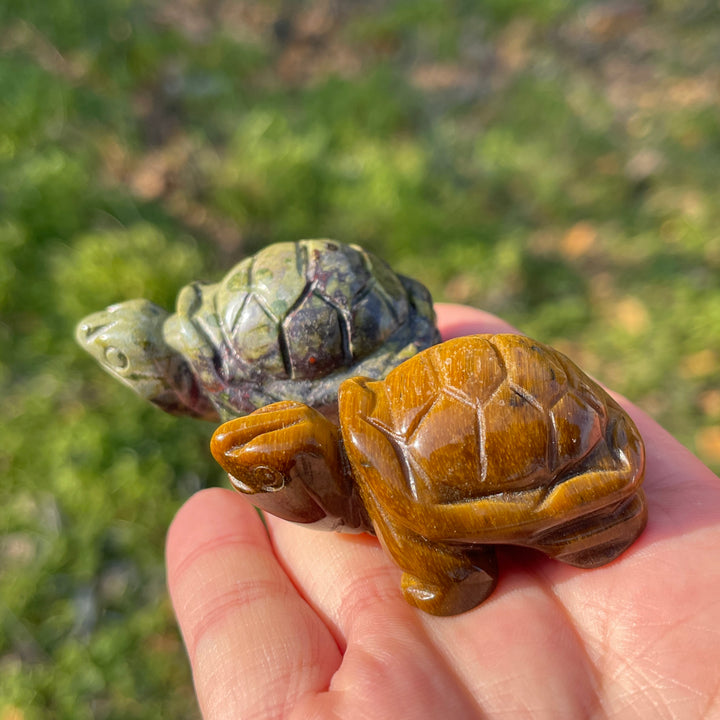 Natural Crystal Carving Sea Turtle