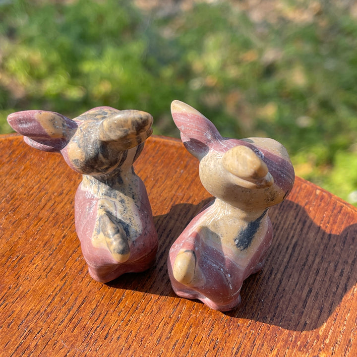 Natural Crystal Carving Picture Jasper Deer