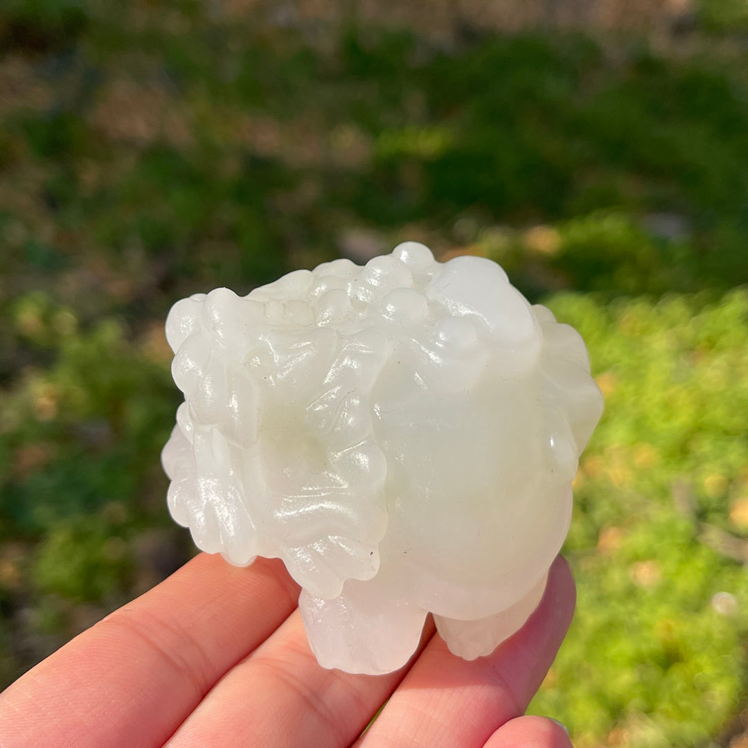 Unique,Natural Crystal Carving Dragon Turtle