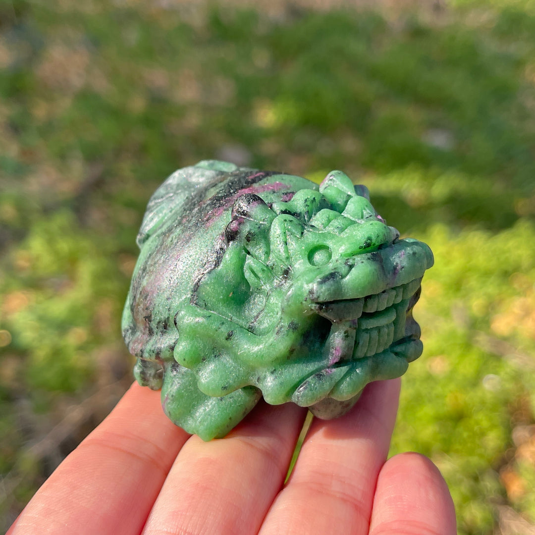 Unique,Natural Crystal Carving Dragon Turtle