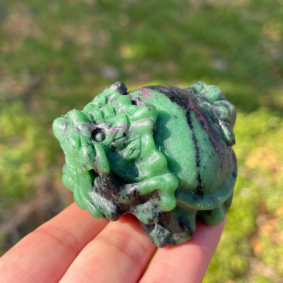 Unique,Natural Crystal Carving Dragon Turtle