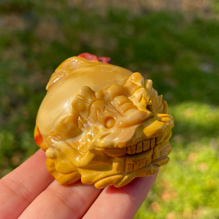 Unique,Natural Crystal Carving Dragon Turtle