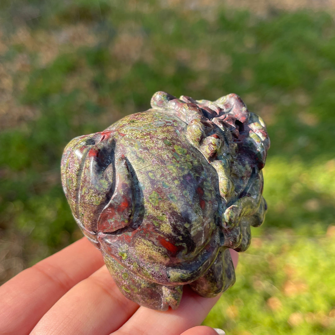 Unique,Natural Crystal Carving Dragon Turtle