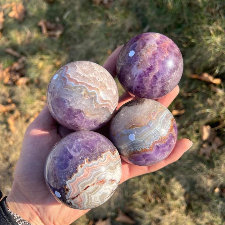 Imperfect,Amethyst Agate Sphere