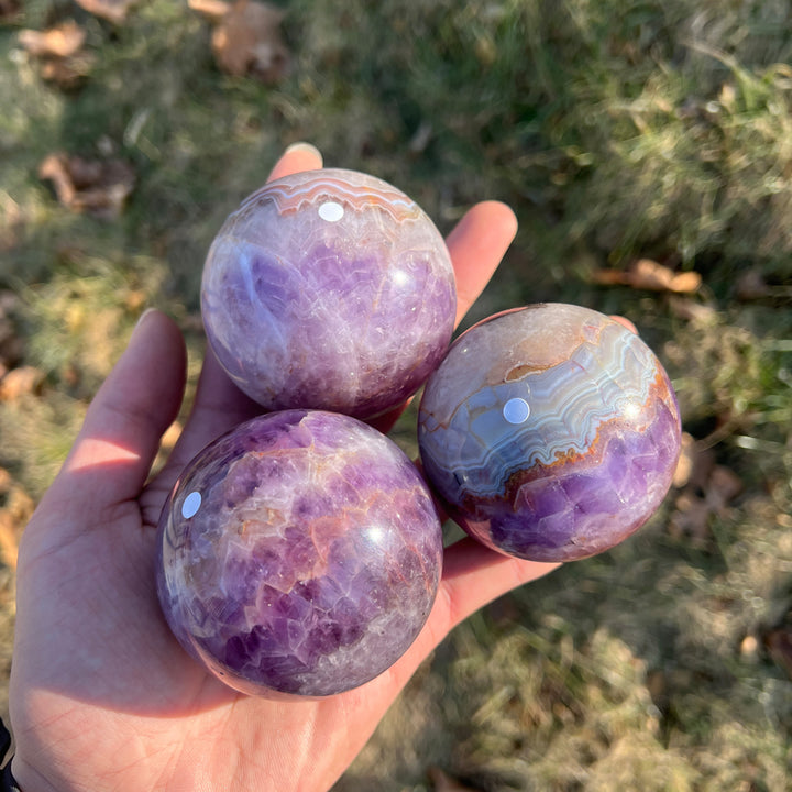 Imperfect,Amethyst Agate Sphere