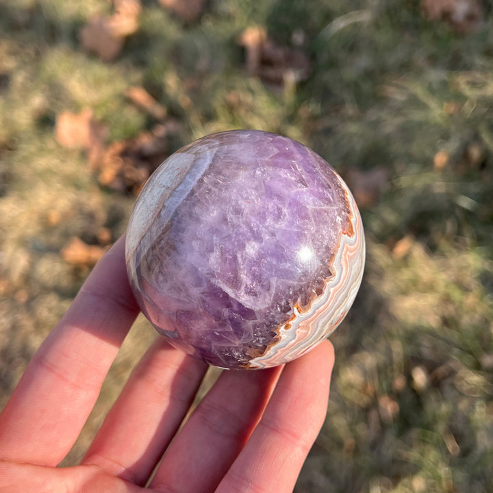 Imperfect,Amethyst Agate Sphere