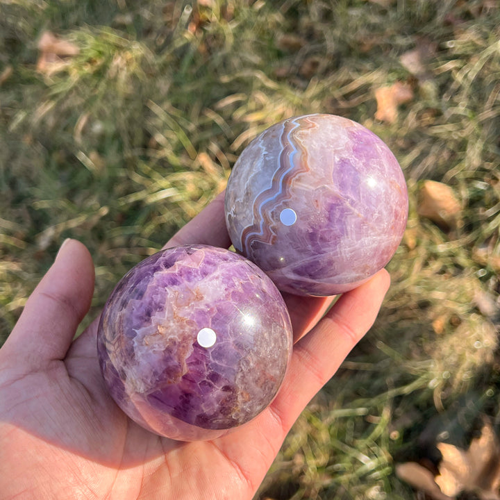 Imperfect,Amethyst Agate Sphere