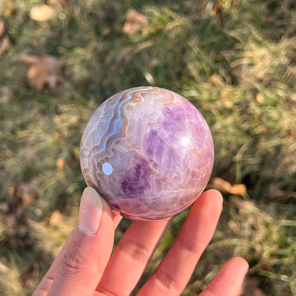 Imperfect,Amethyst Agate Sphere