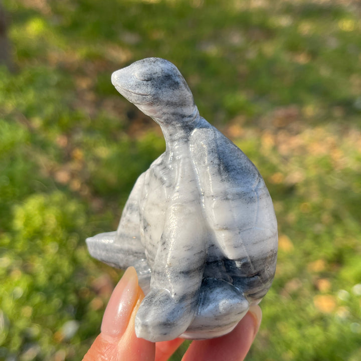 Natural Crystal Carving Meditating Sea Turtle