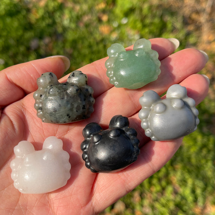 Natural Crystal Carving Mini Crab