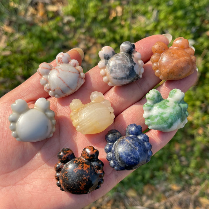 Natural Crystal Carving Mini Crab