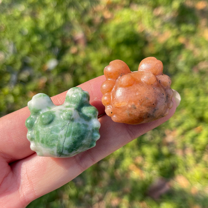 Natural Crystal Carving Mini Crab