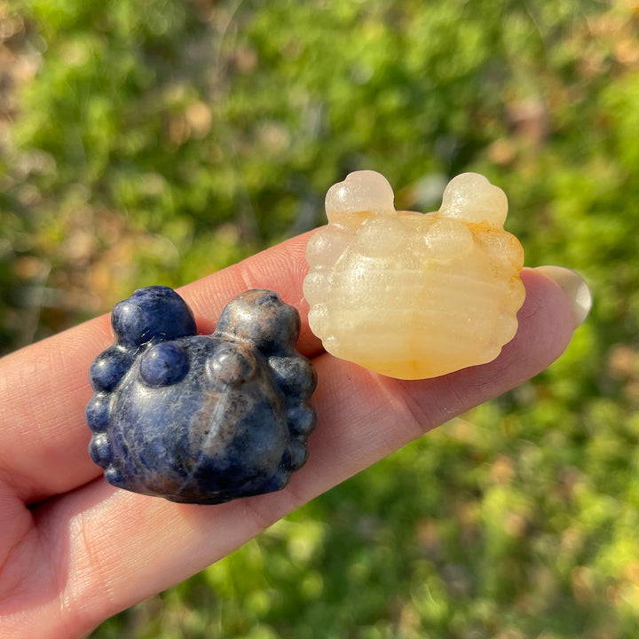 Natural Crystal Carving Mini Crab