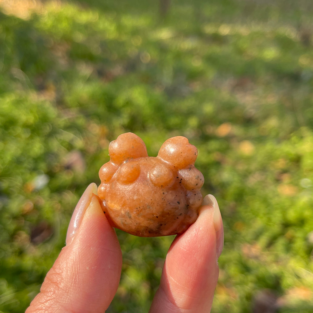 Natural Crystal Carving Mini Crab