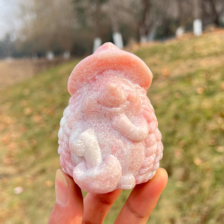 Unique,Natural Crystal Pink Opal Carvings