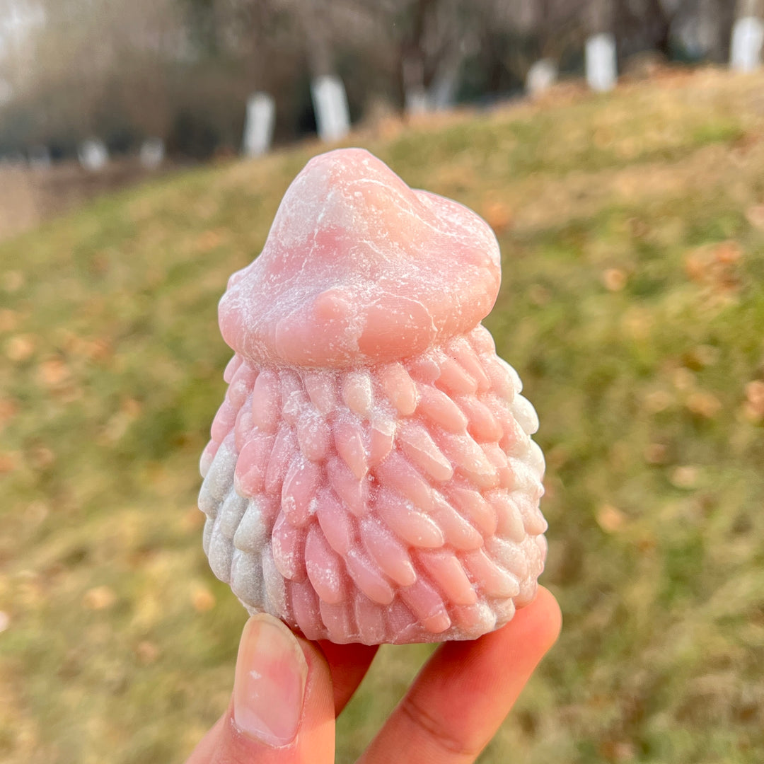 Unique,Natural Crystal Pink Opal Carvings