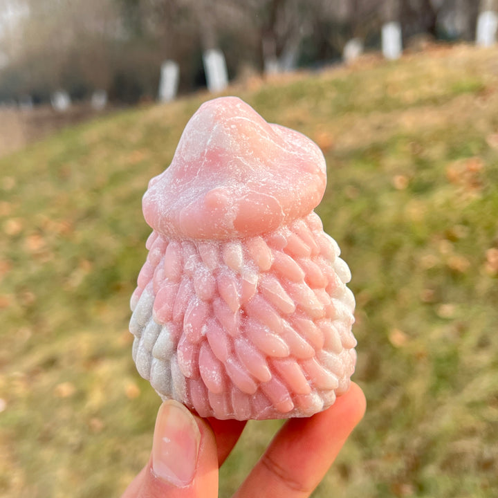 Unique,Natural Crystal Pink Opal Carvings