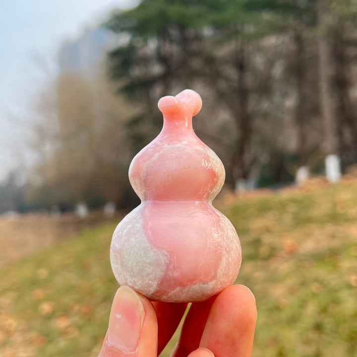 Unique,Natural Crystal Pink Opal Carvings