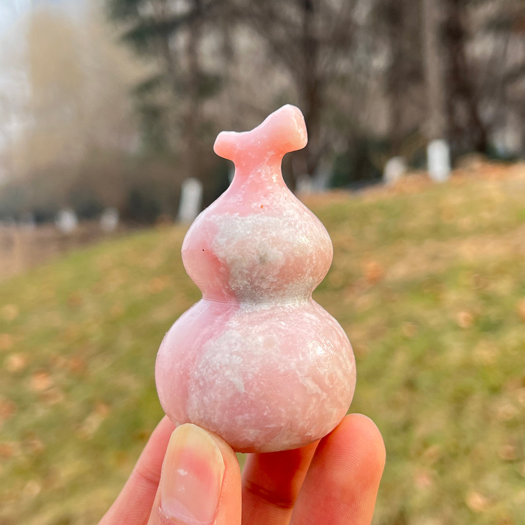 Unique,Natural Crystal Pink Opal Carvings