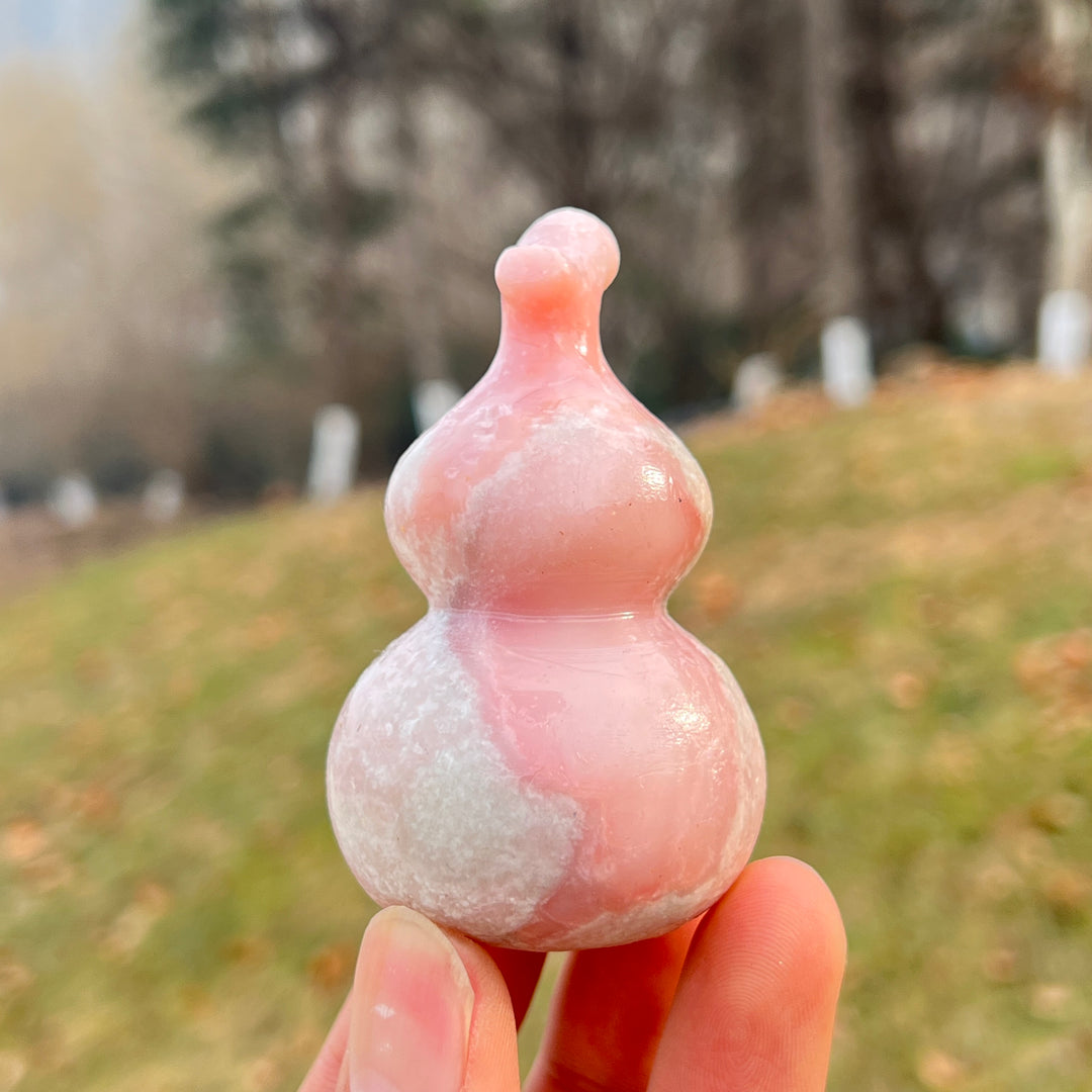Unique,Natural Crystal Pink Opal Carvings