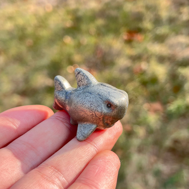 Natural Crystal Carving Mini Shark