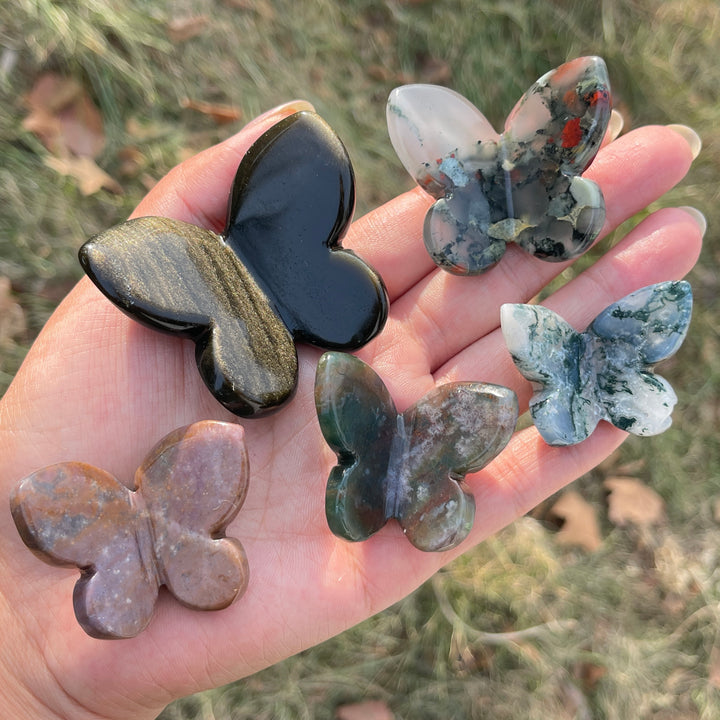 Natural Crystal Carving 3D Butterfly