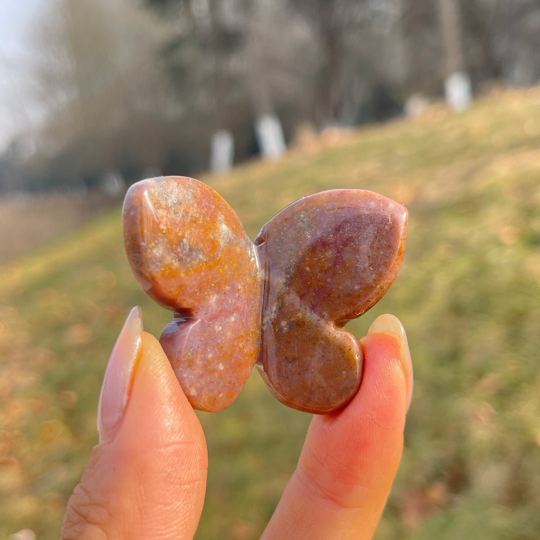 Natural Crystal Carving 3D Butterfly