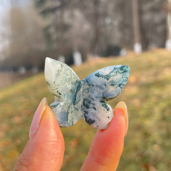 Natural Crystal Carving 3D Butterfly