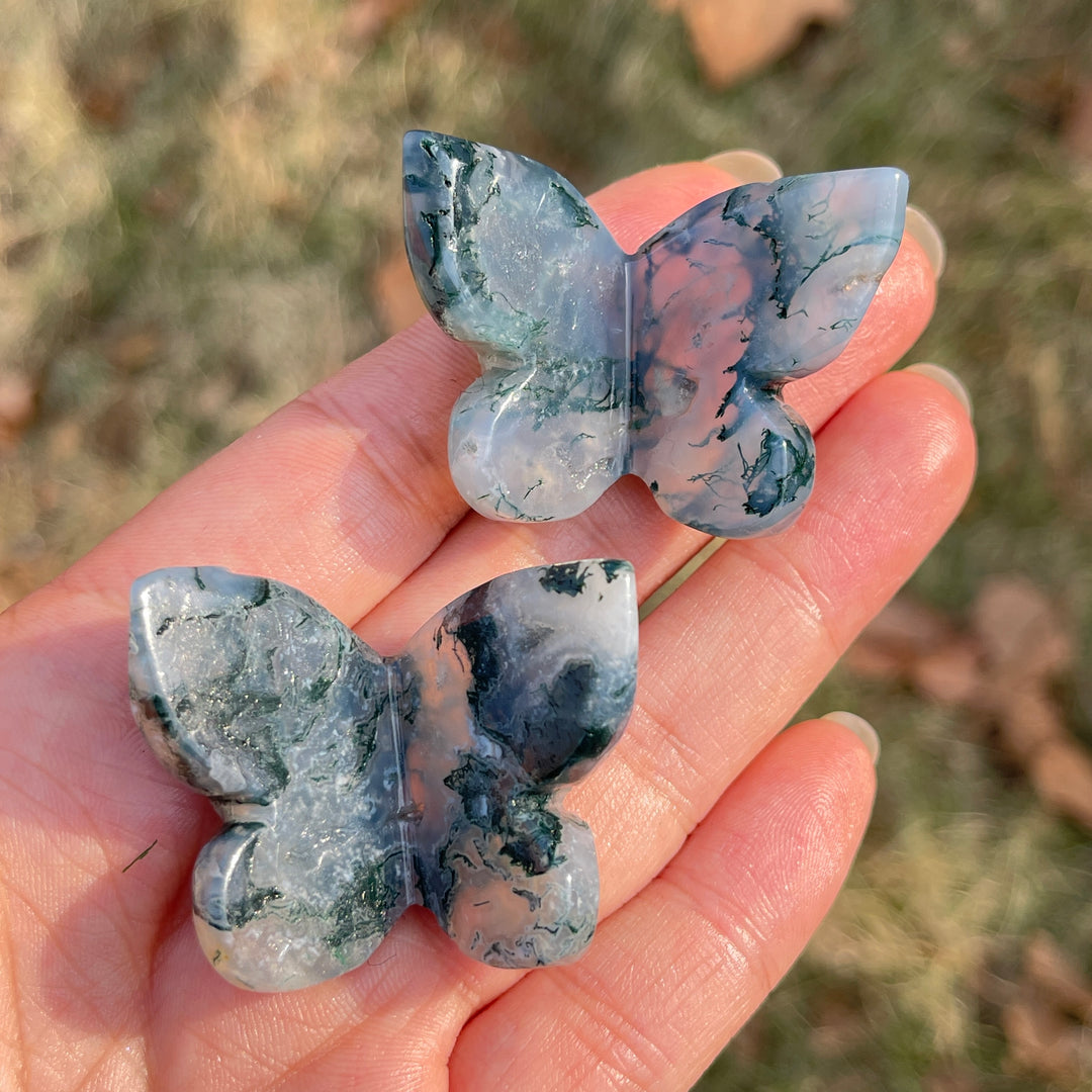 Natural Crystal Carving 3D Butterfly