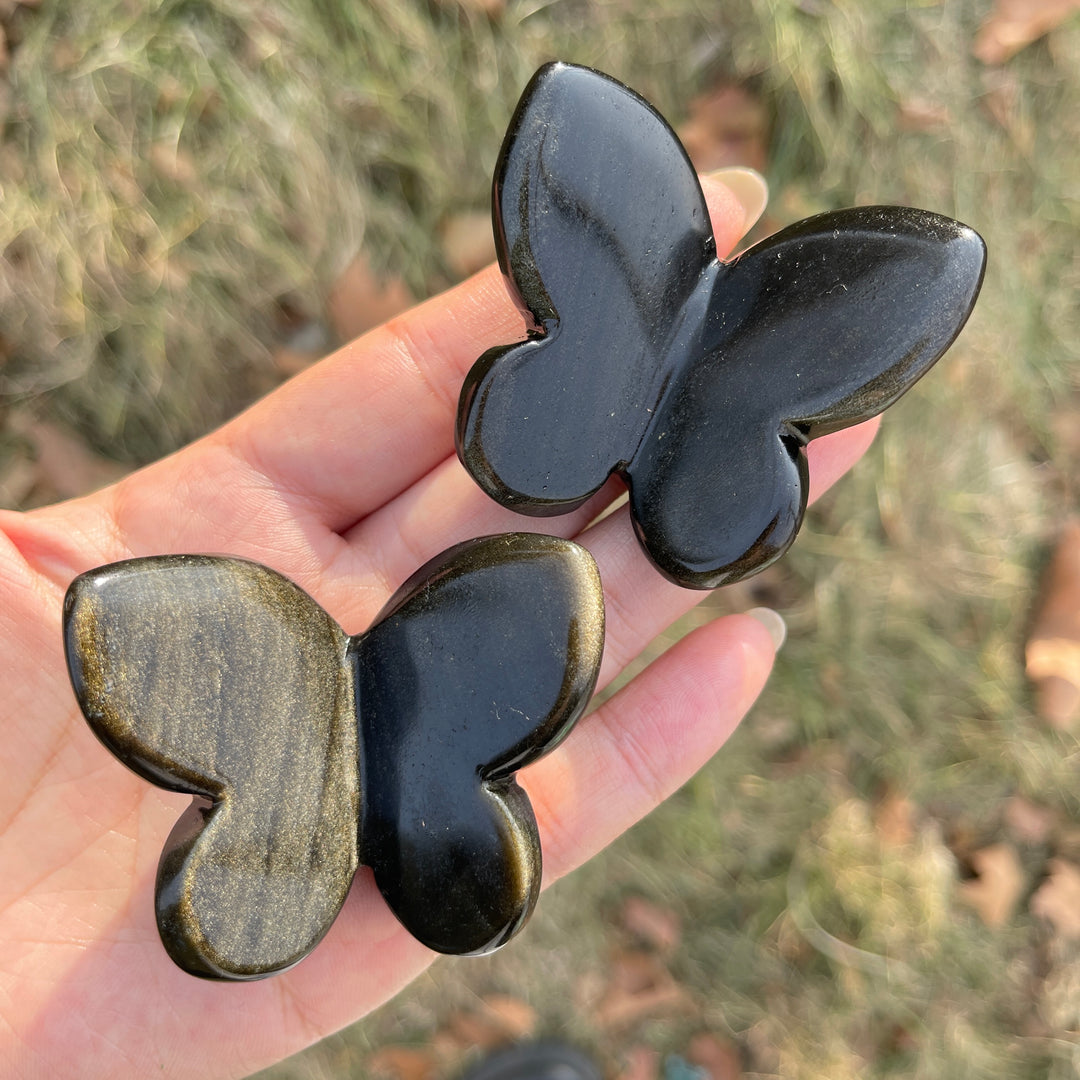 Natural Crystal Carving 3D Butterfly