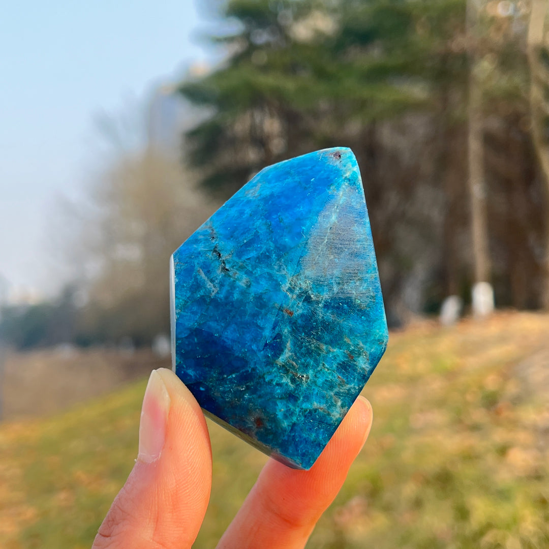 Natural Blue Apatite Freeform