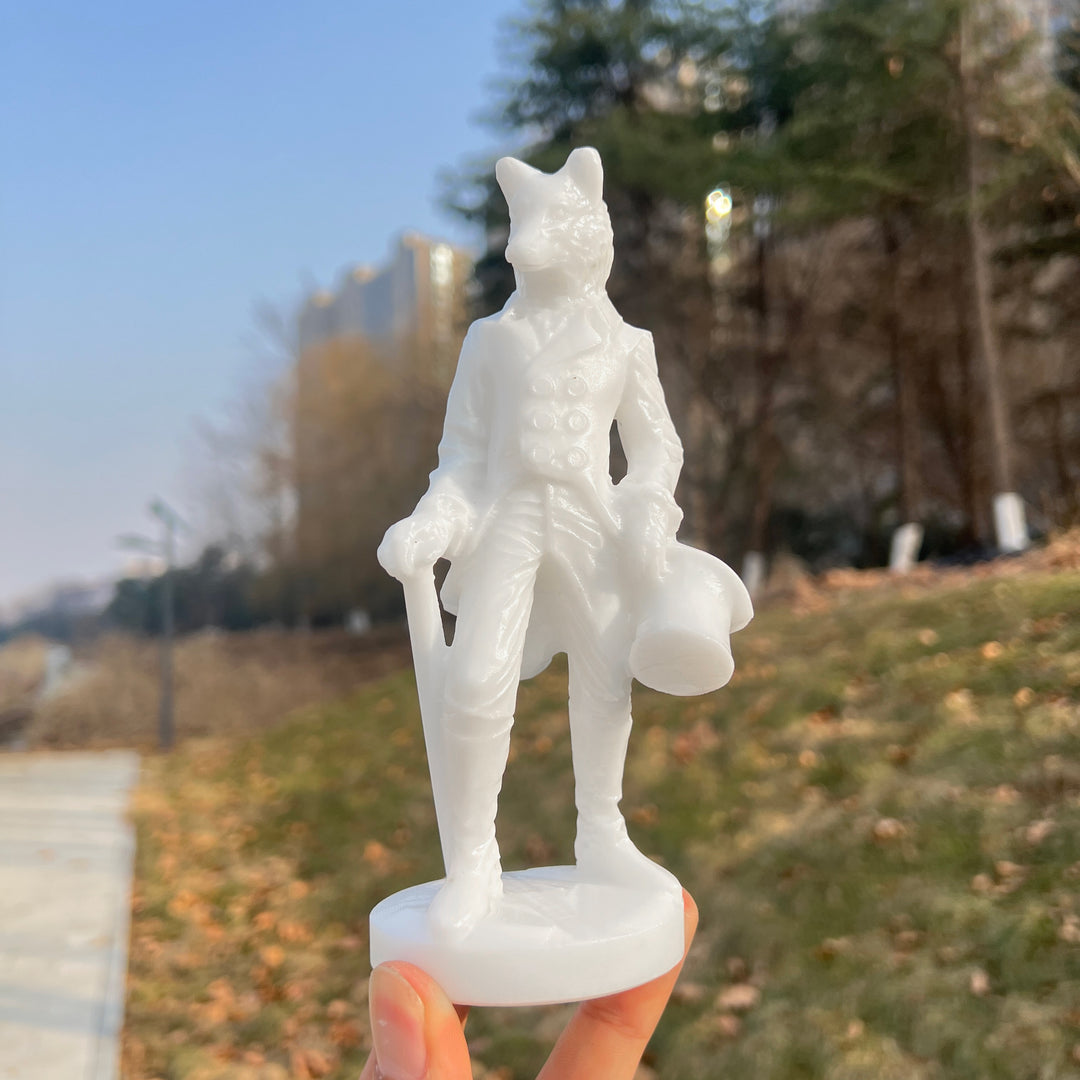 Natural Crystal Carving Gentleman Werewolf