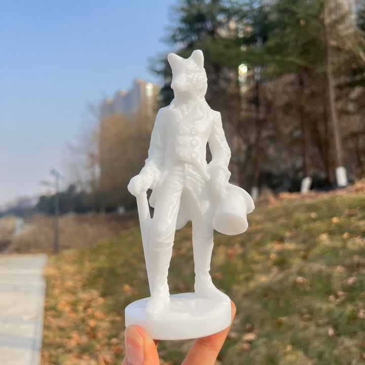 Natural Crystal Carving Gentleman Werewolf