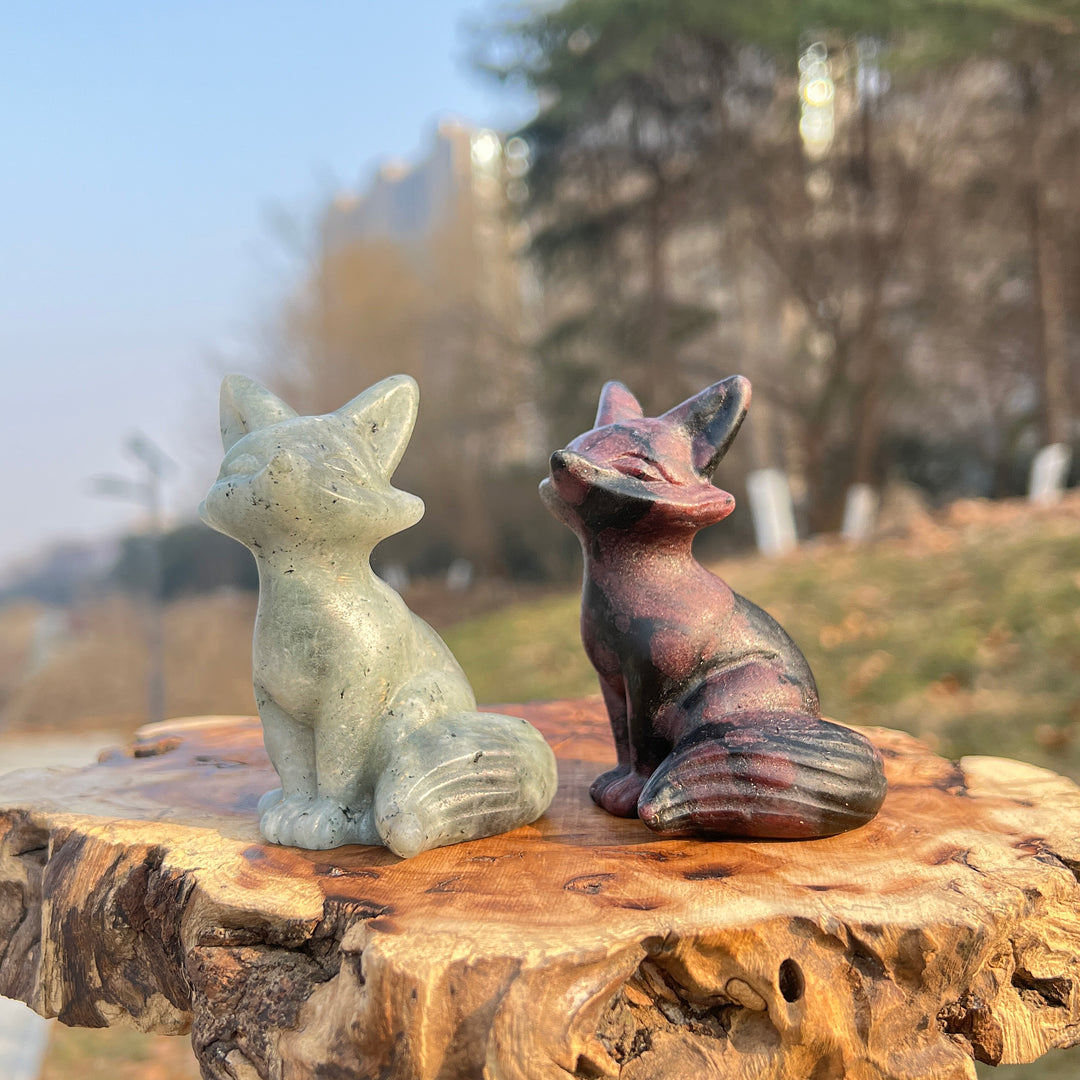 Natural Crystal Carving Fox