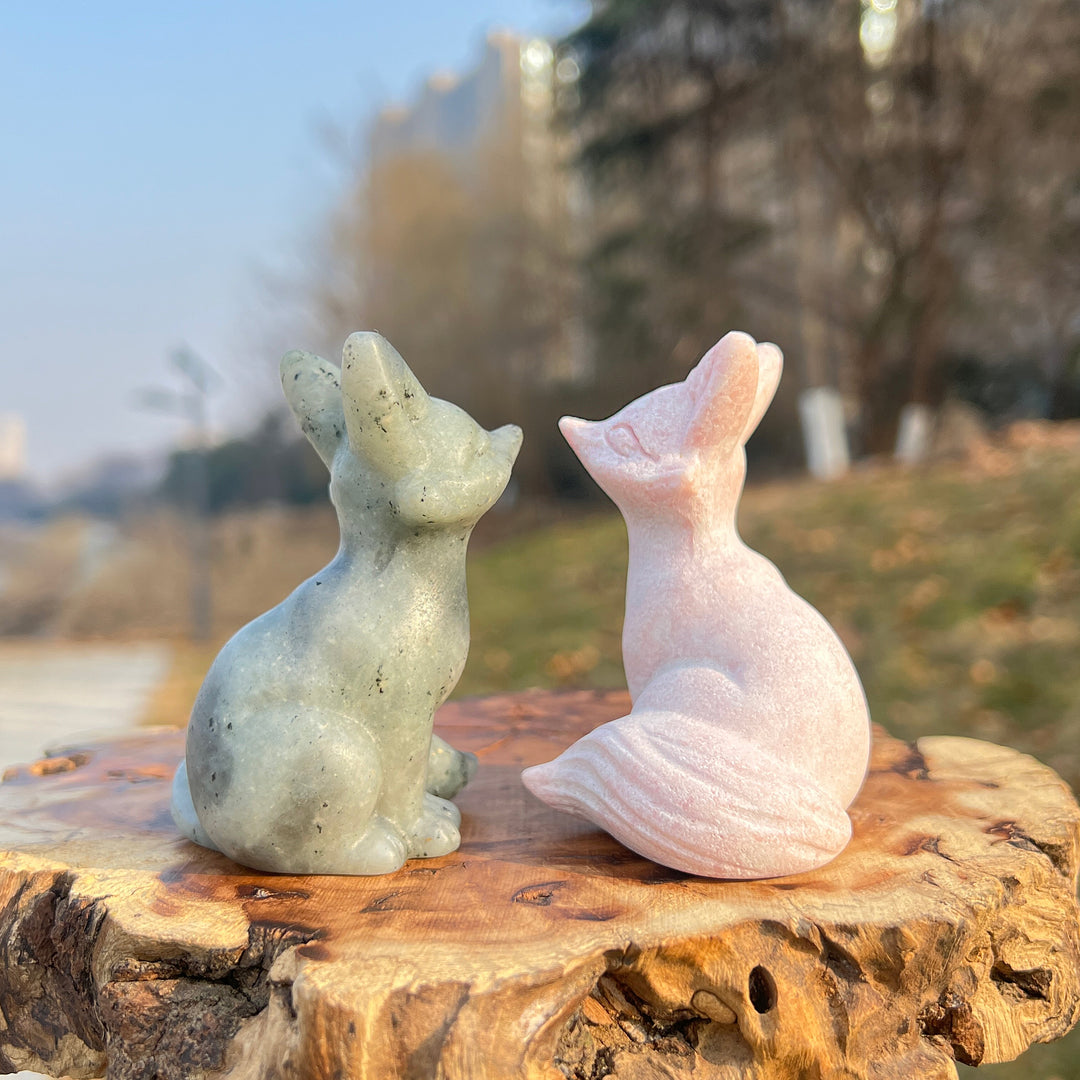 Natural Crystal Carving Fox