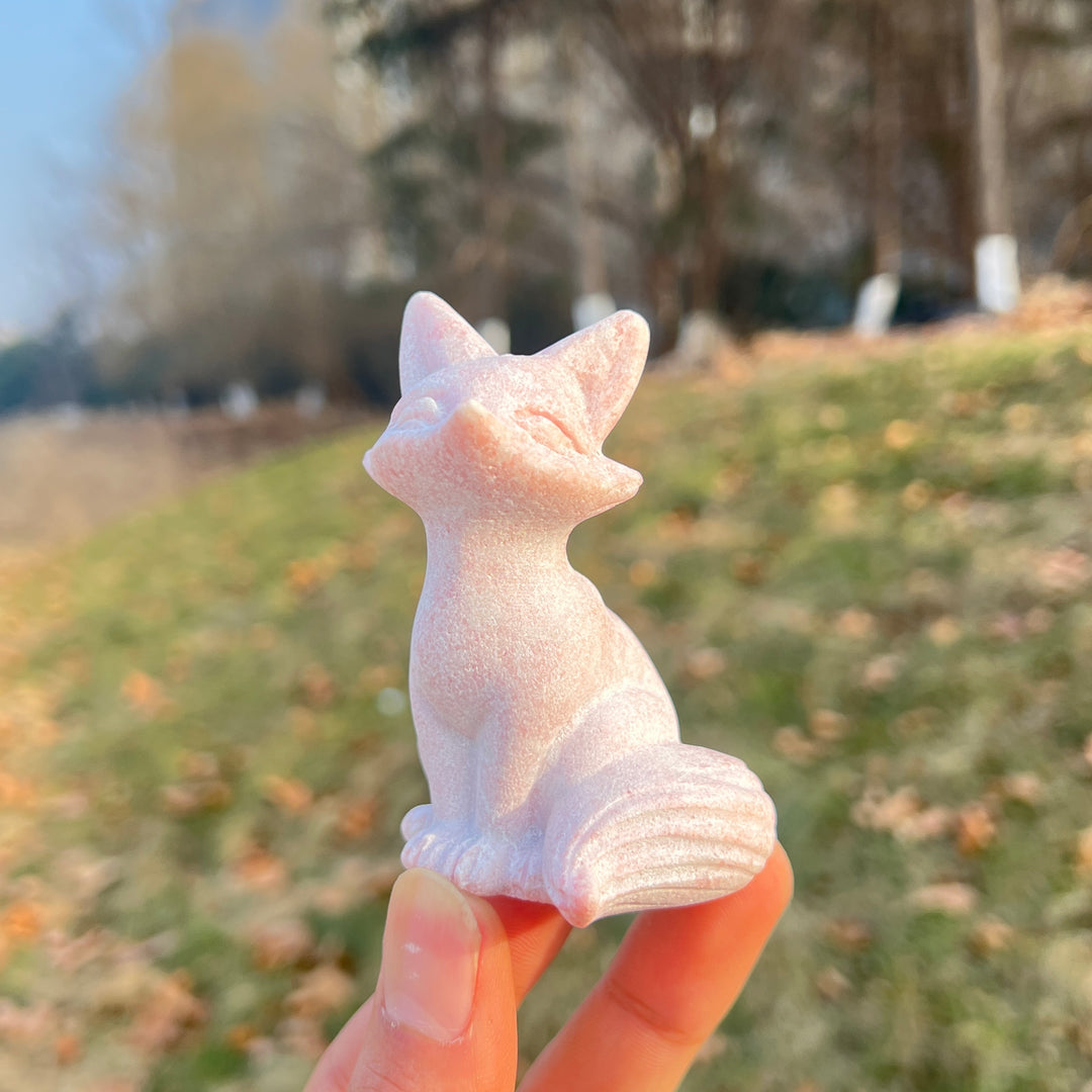 Natural Crystal Carving Fox