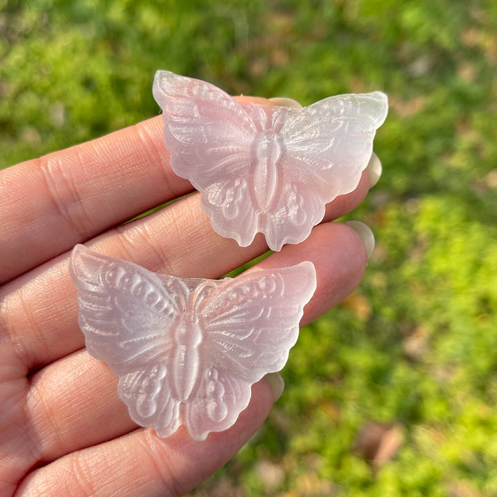 Natural Crystal Carving Selenite Butterfly