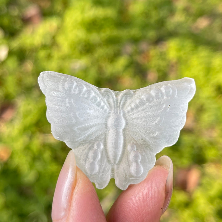 Natural Crystal Carving Selenite Butterfly